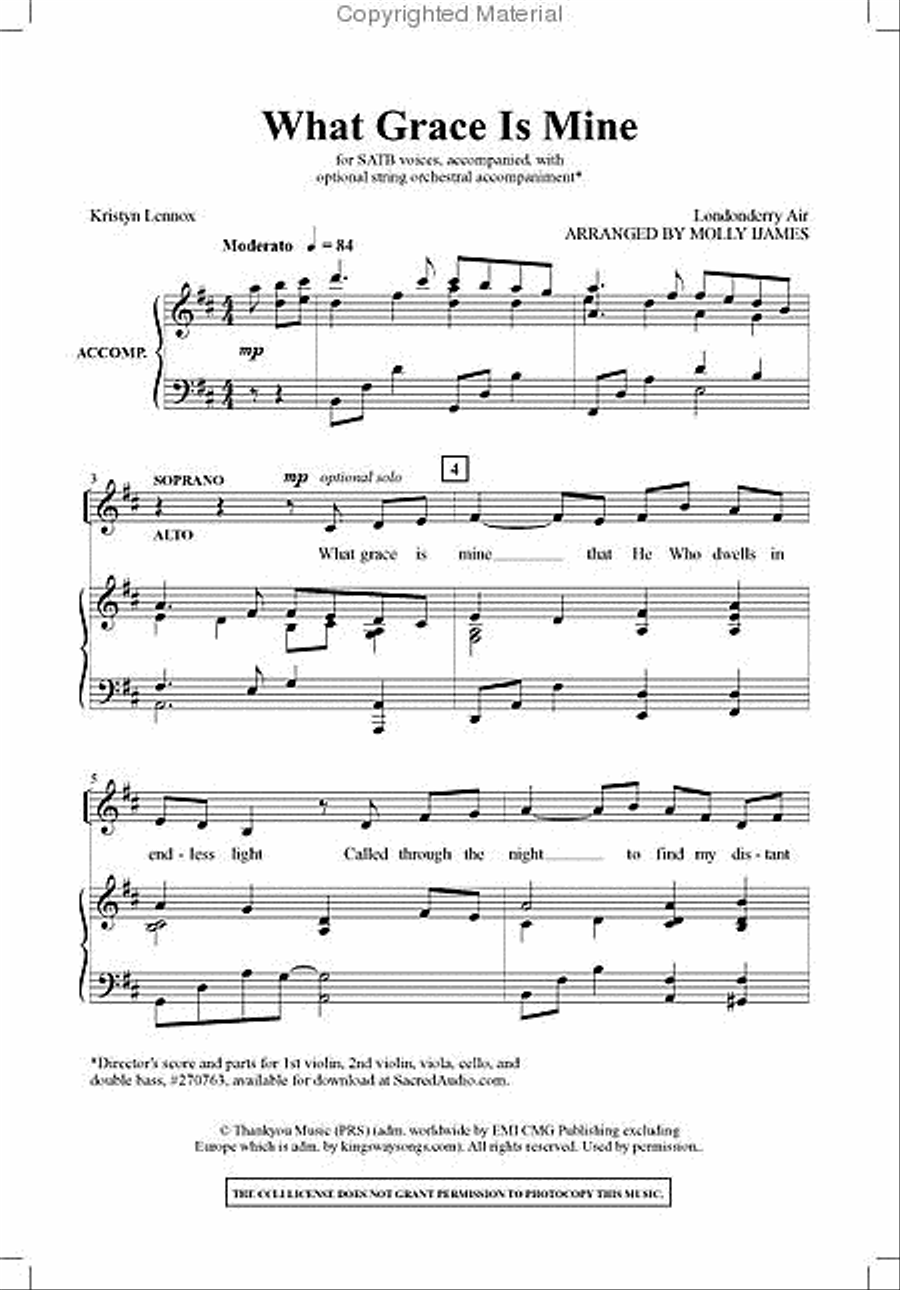 What Grace Is Mine 4-Part scores gallery preview page 2