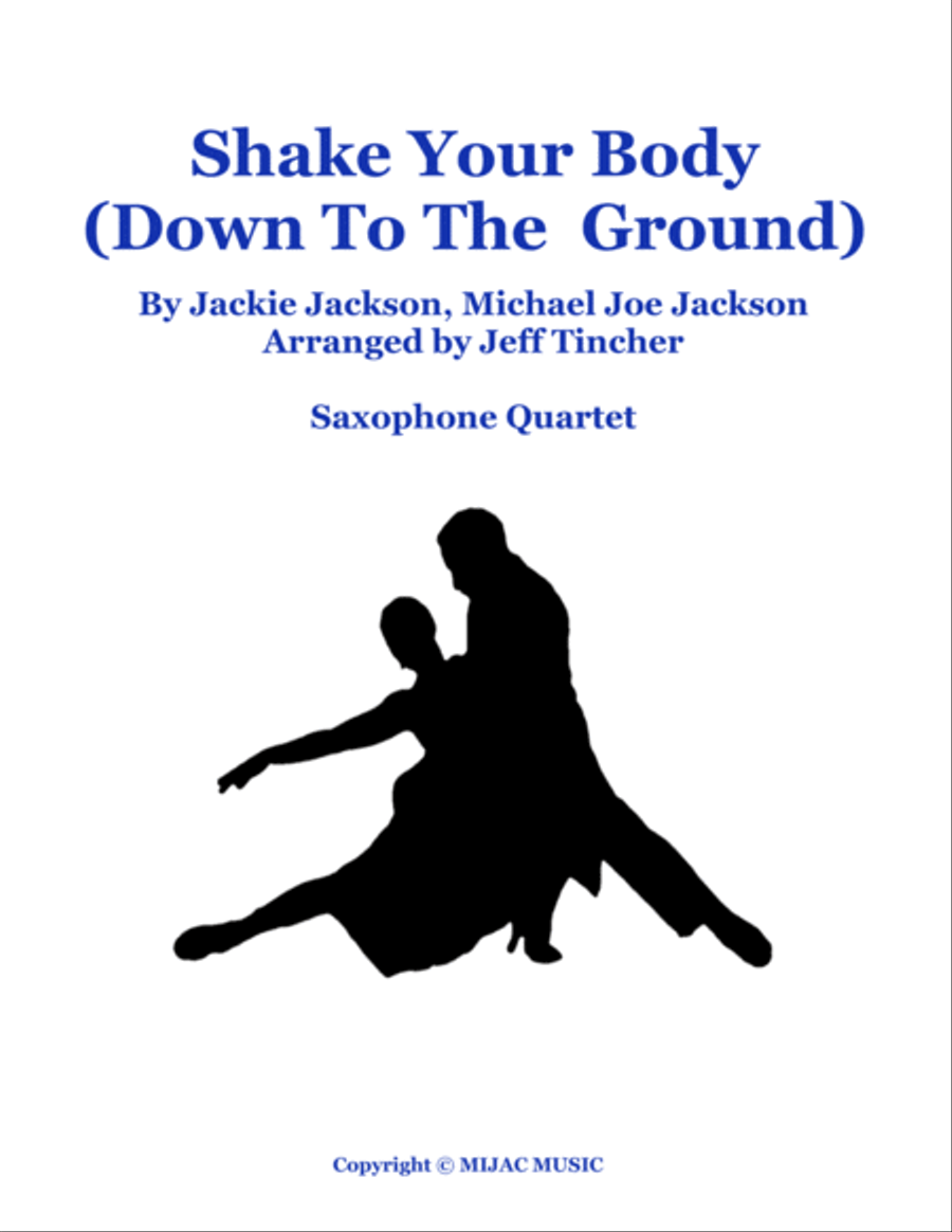 Shake Your Body Down To The Ground Woodwind Quartet scores gallery preview page 1