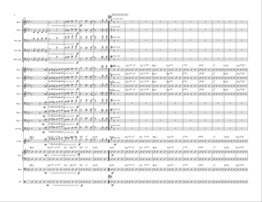 You And The Night And The Music Jazz Ensemble scores gallery preview page 4