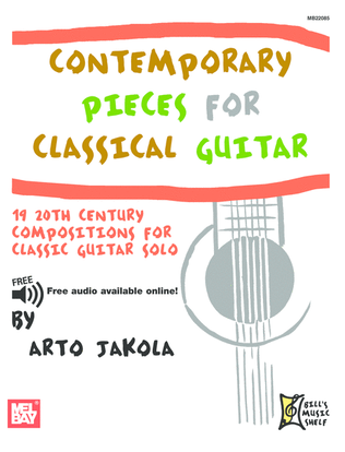 Book cover for Contemporary Pieces for Classical Guitar