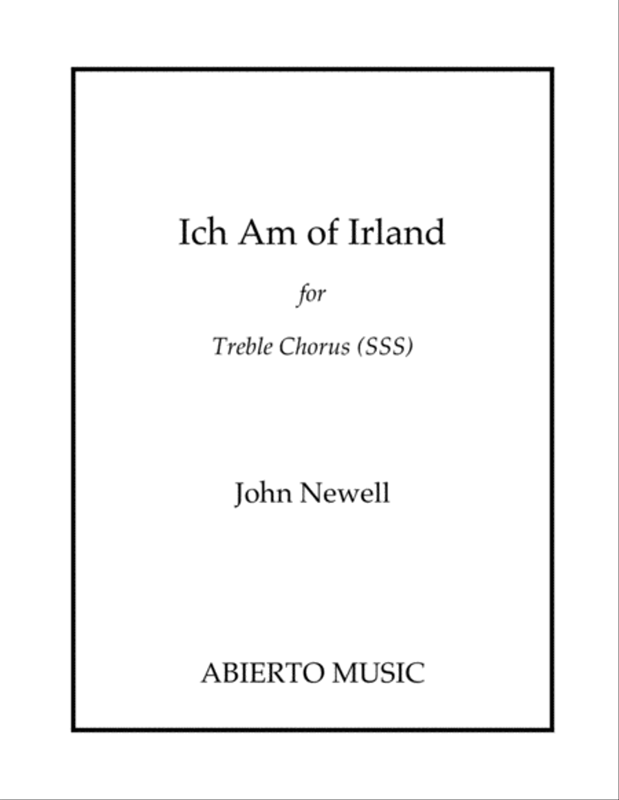 Ich Am Of Irland SSA scores gallery preview page 1