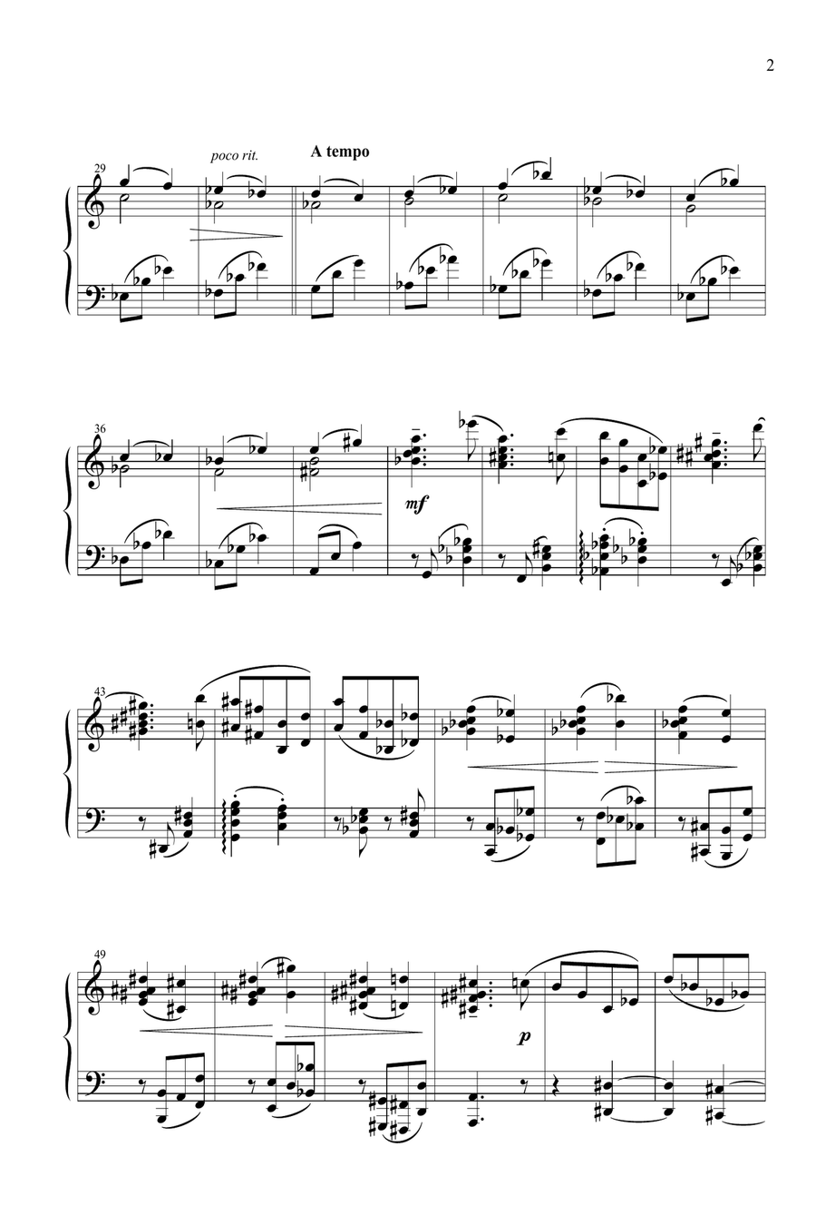Four Interludes for Piano solo Chamber Music scores gallery preview page 3