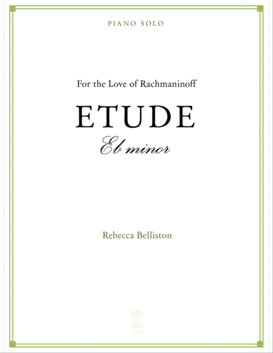 Etude in Eb minor Piano Method scores gallery preview page 1