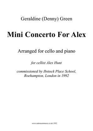 Book cover for Mini Concerto For Alex (Cello and Piano Arrangement)