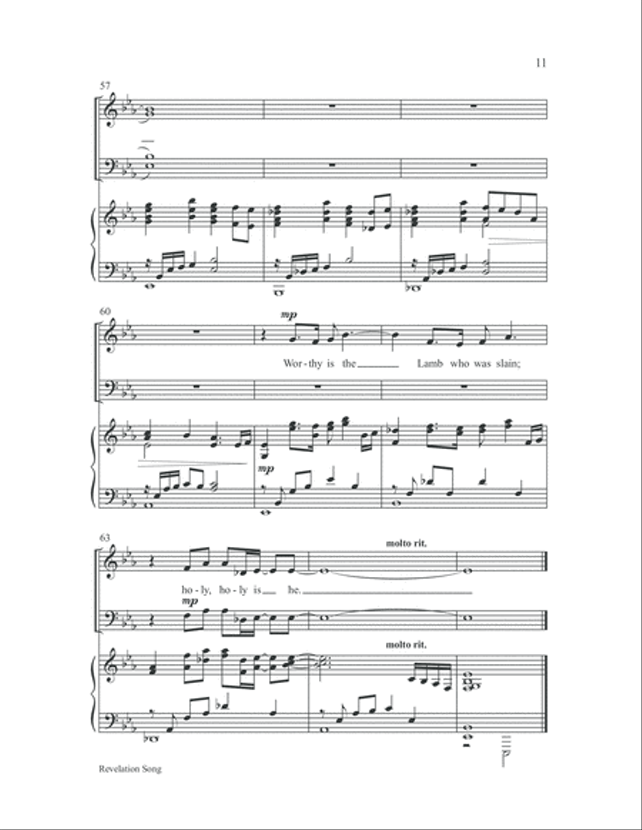 Revelation Song 4-Part scores gallery preview page 11