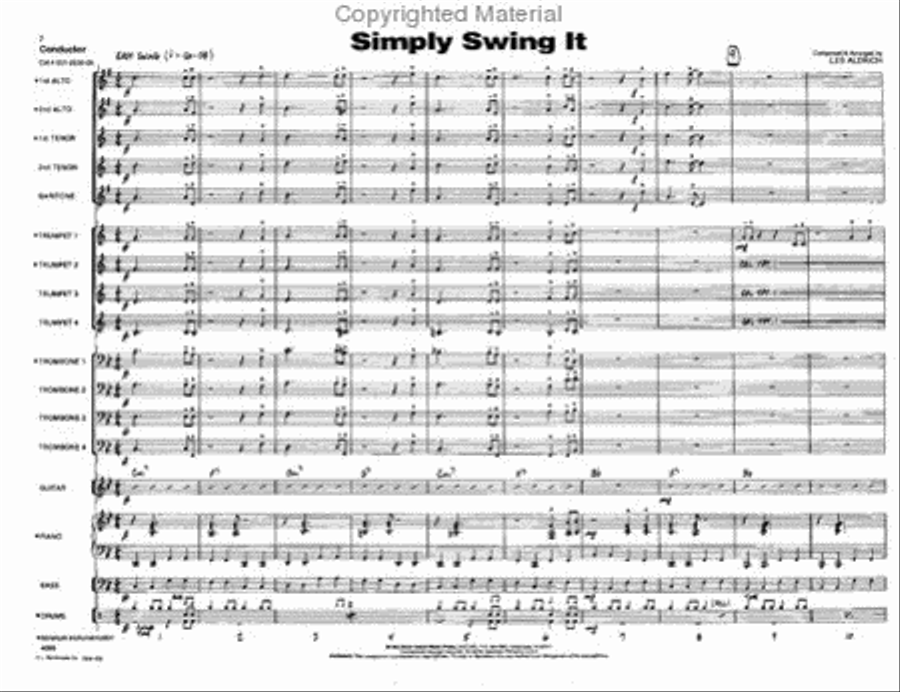 Simply Swing It! Jazz Ensemble scores gallery preview page 2