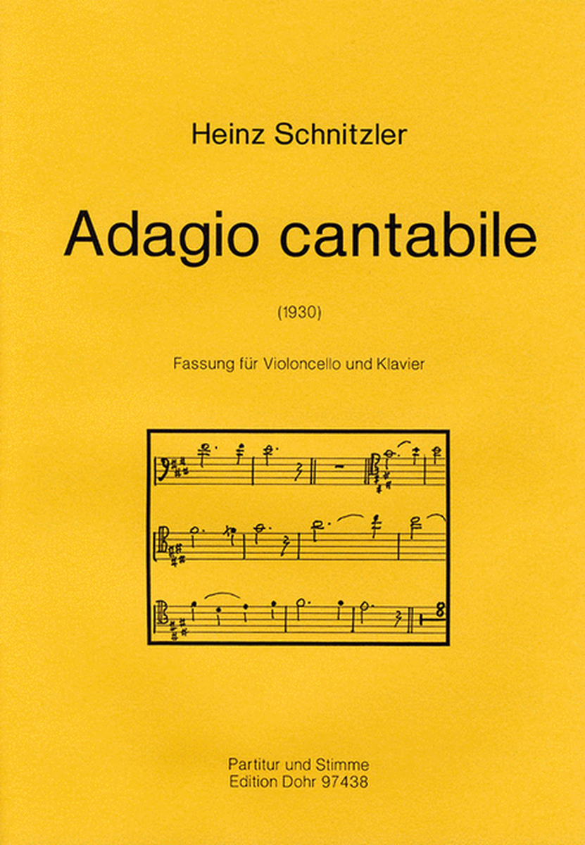 Adagio cantabile Fassung für Violoncello und Klavier (1930)