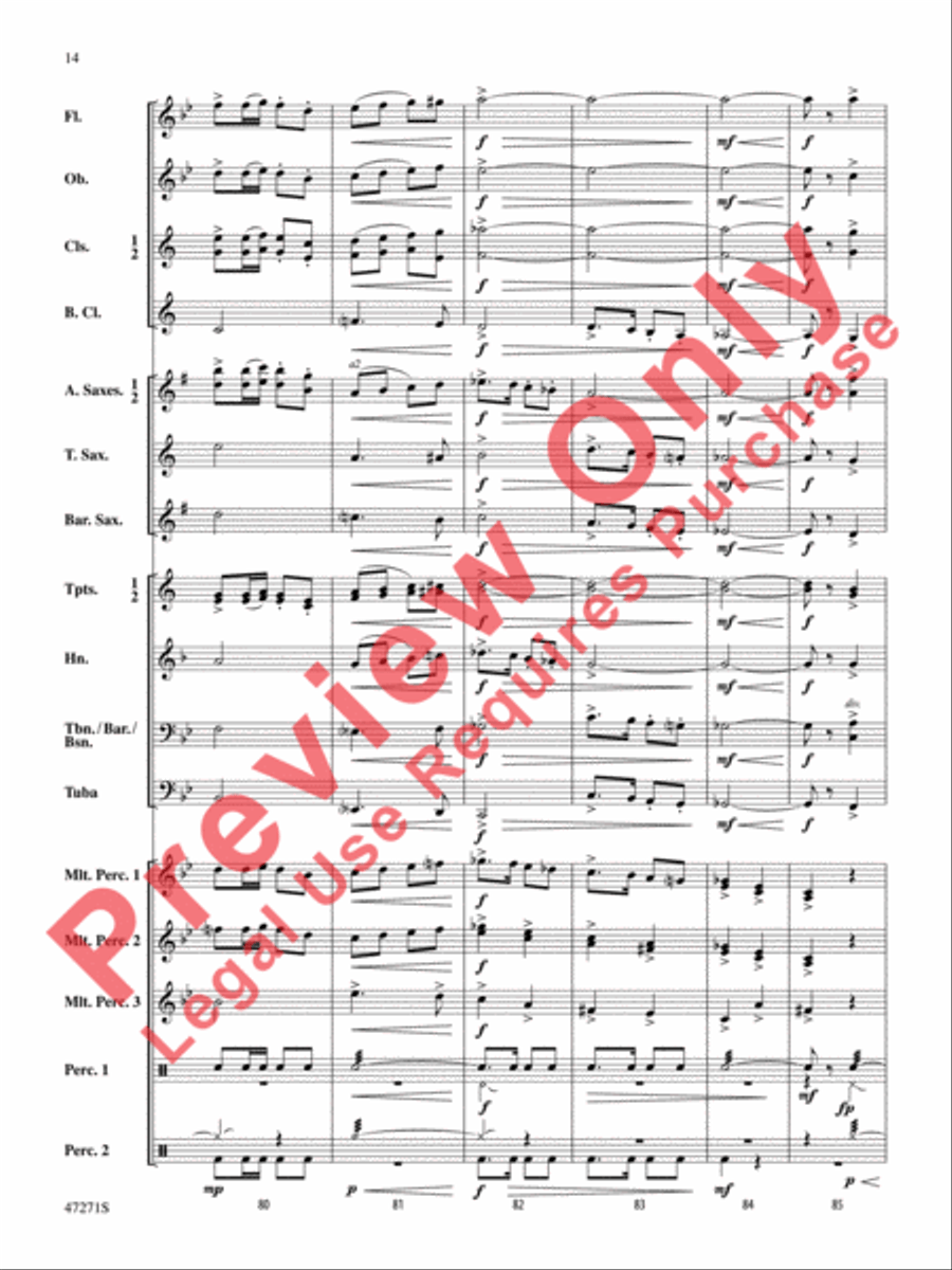 'Tis the Season Concert Band scores gallery preview page 15