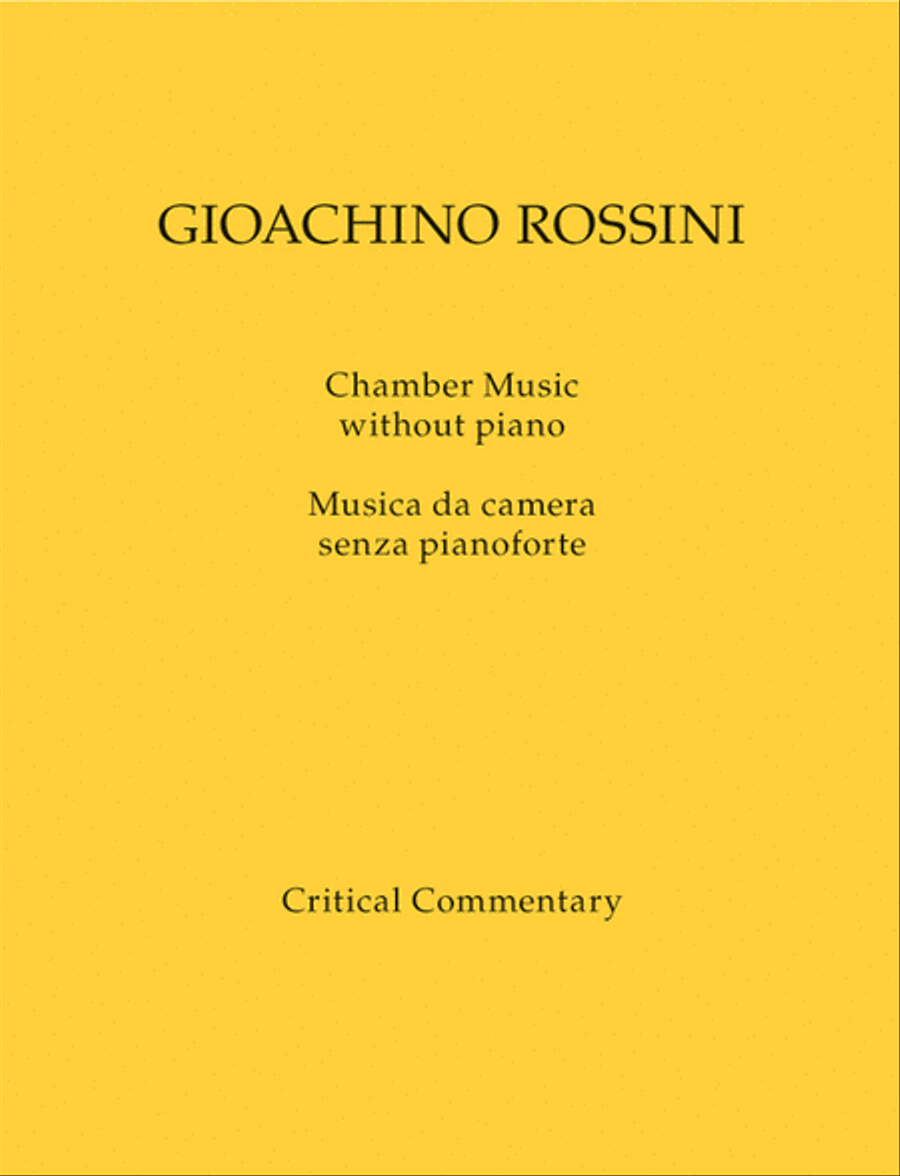 Chamber Music without piano / Musica da camera senza pianoforte Critical Reports scores gallery preview page 1