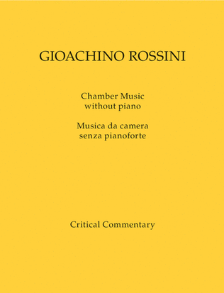 Chamber Music without piano / Musica da camera senza pianoforte