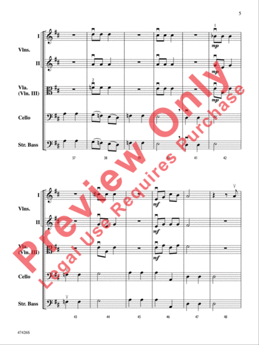 Hanukkah Dances String Orchestra scores gallery preview page 6