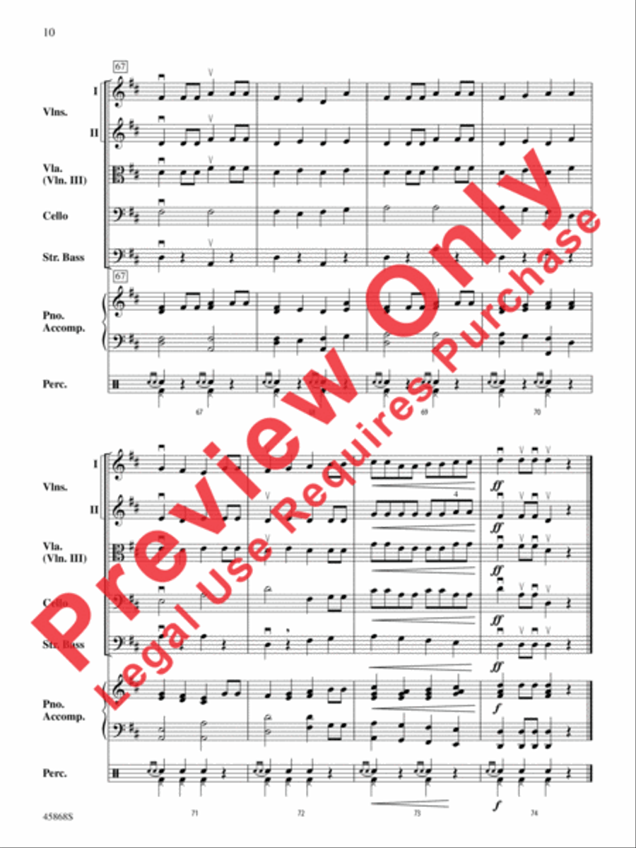 British March British March String Orchestra scores gallery preview page 10