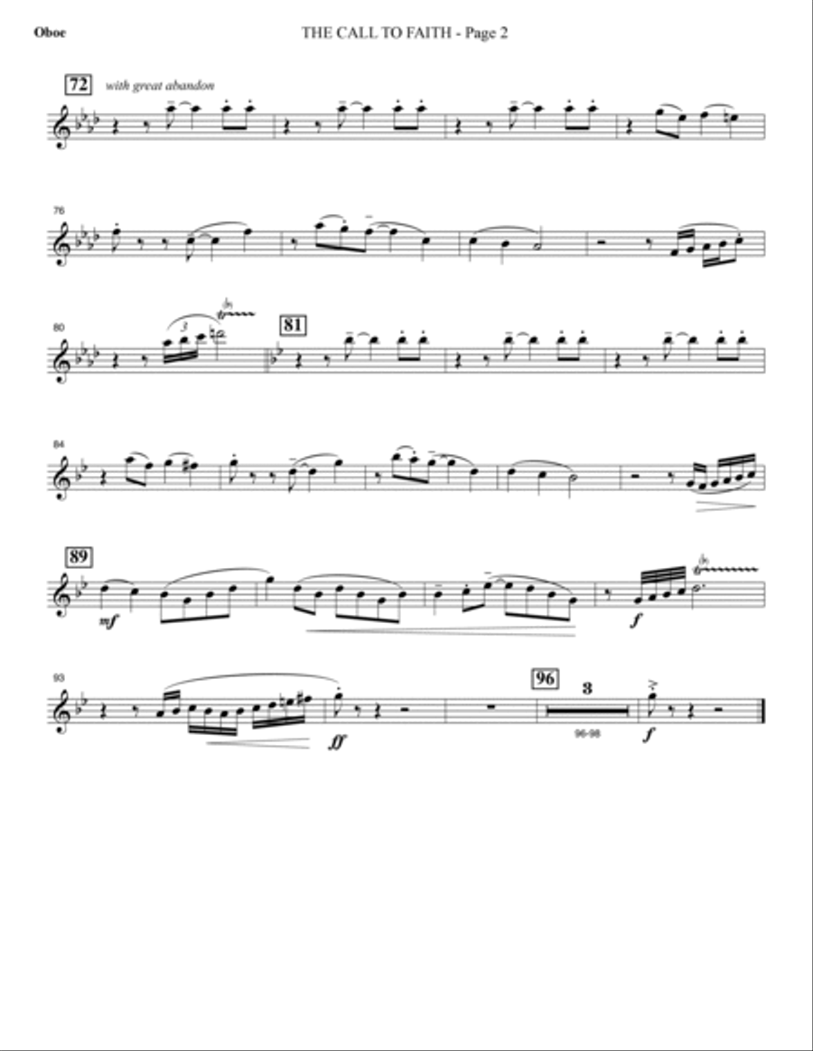 A Journey To Hope (A Cantata Inspired By Spirituals) - Oboe Choir scores gallery preview page 3