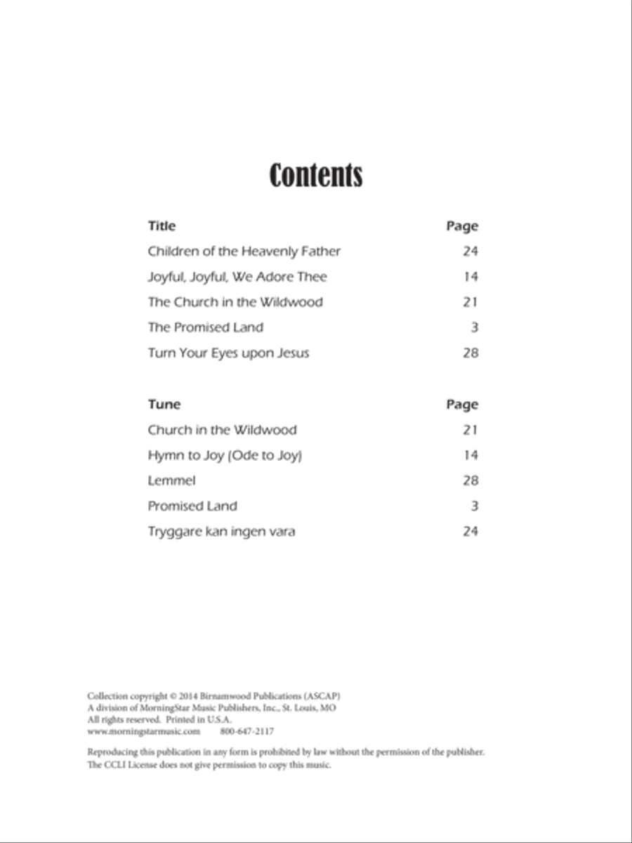 The Promised Land: Five Hymn Arrangements for Organ Organ Solo scores gallery preview page 2