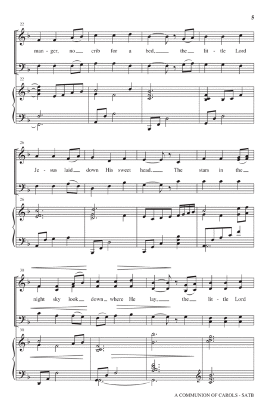 A Communion of Carols 4-Part scores gallery preview page 3