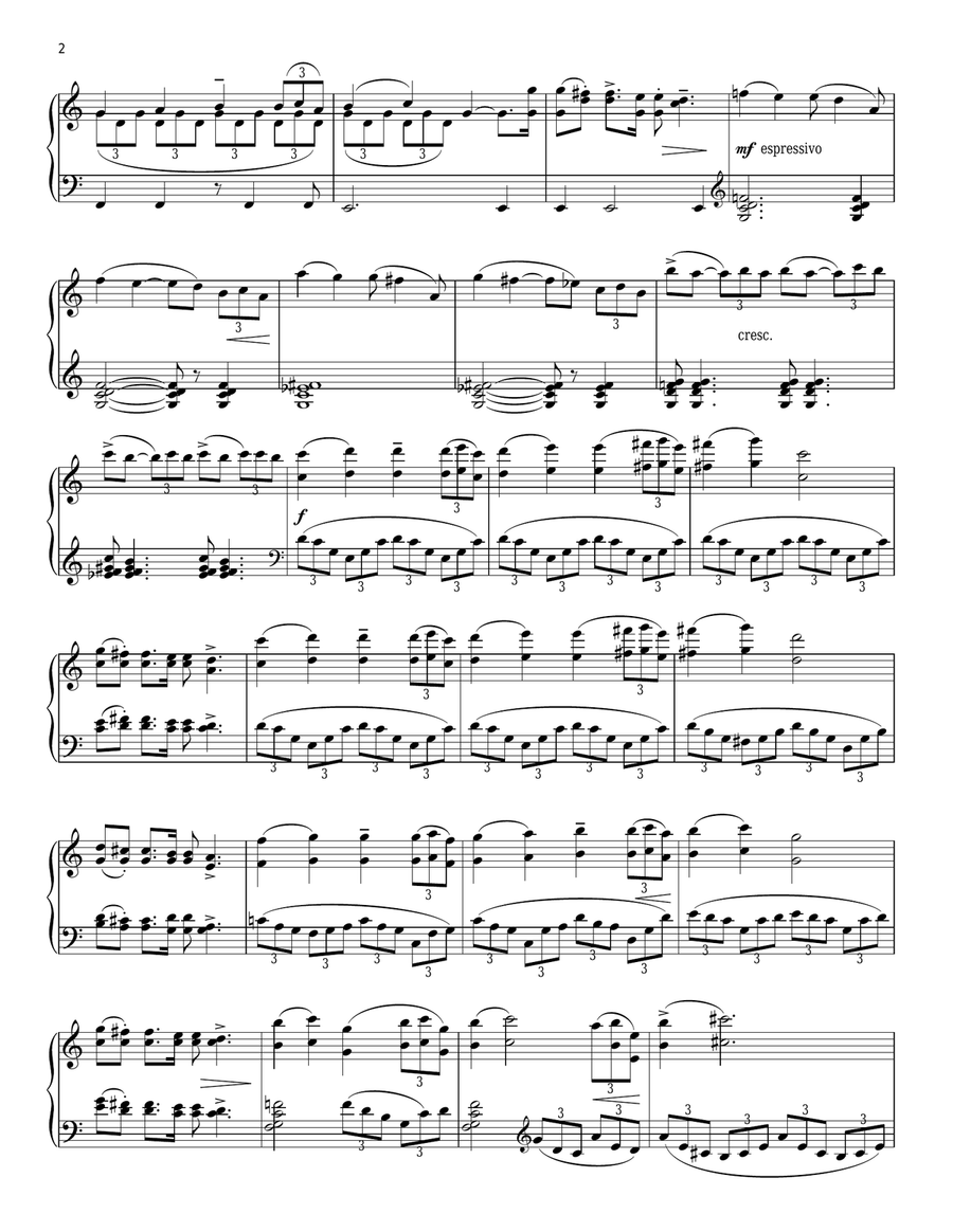 The Mission Theme The Mission Theme Piano Solo scores gallery preview page 2