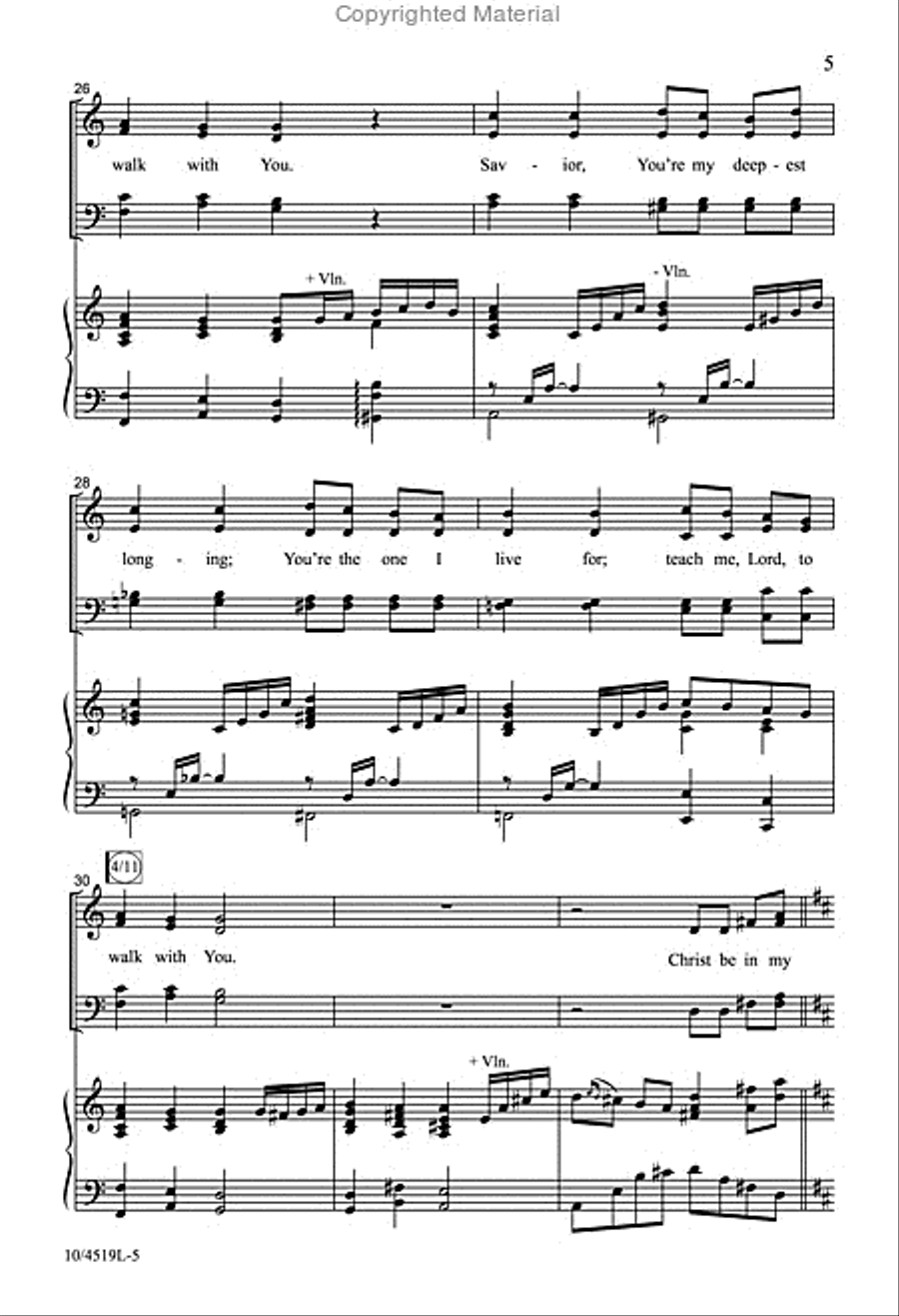 Christ Be in My Waking 4-Part scores gallery preview page 5