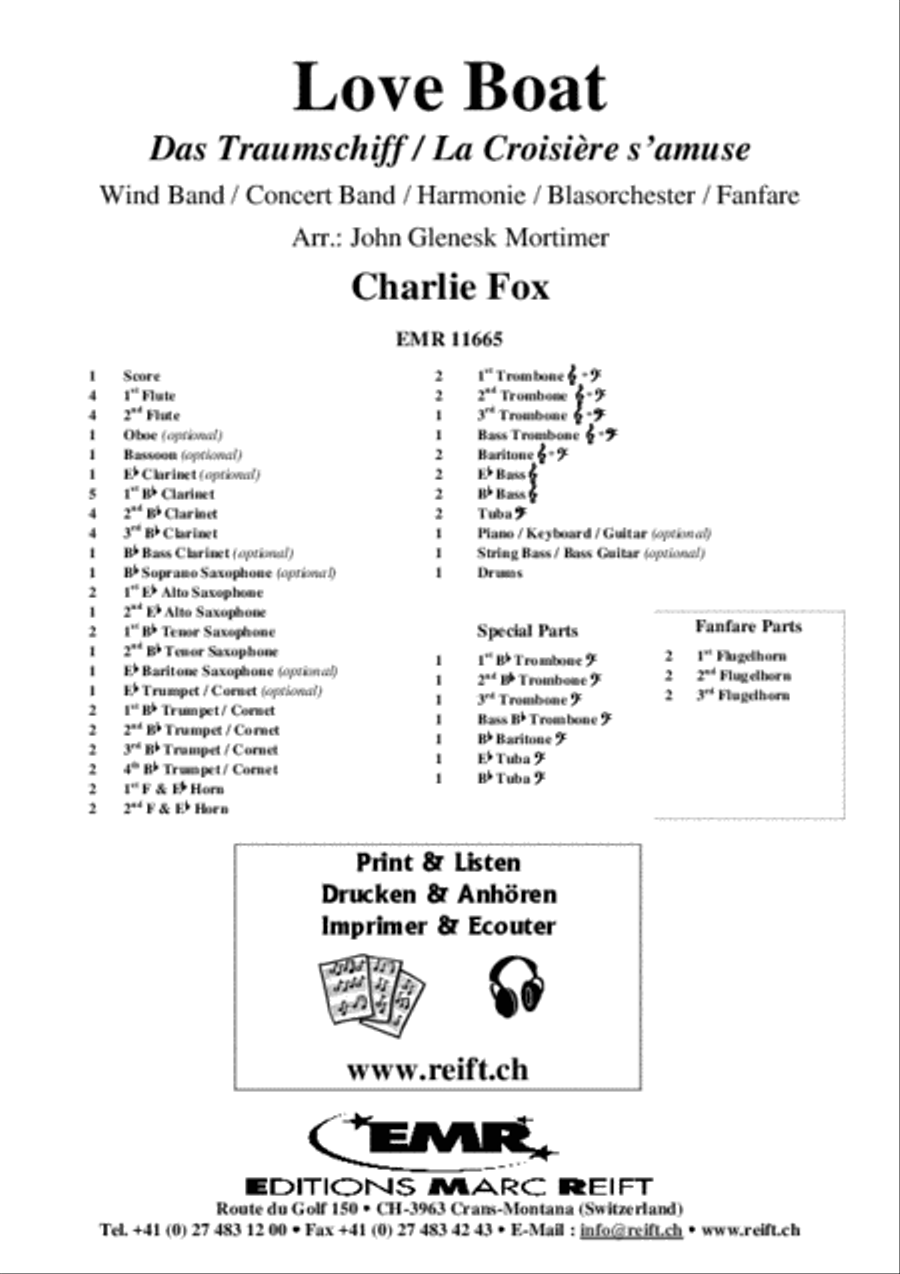 Love Boat Concert Band scores gallery preview page 2