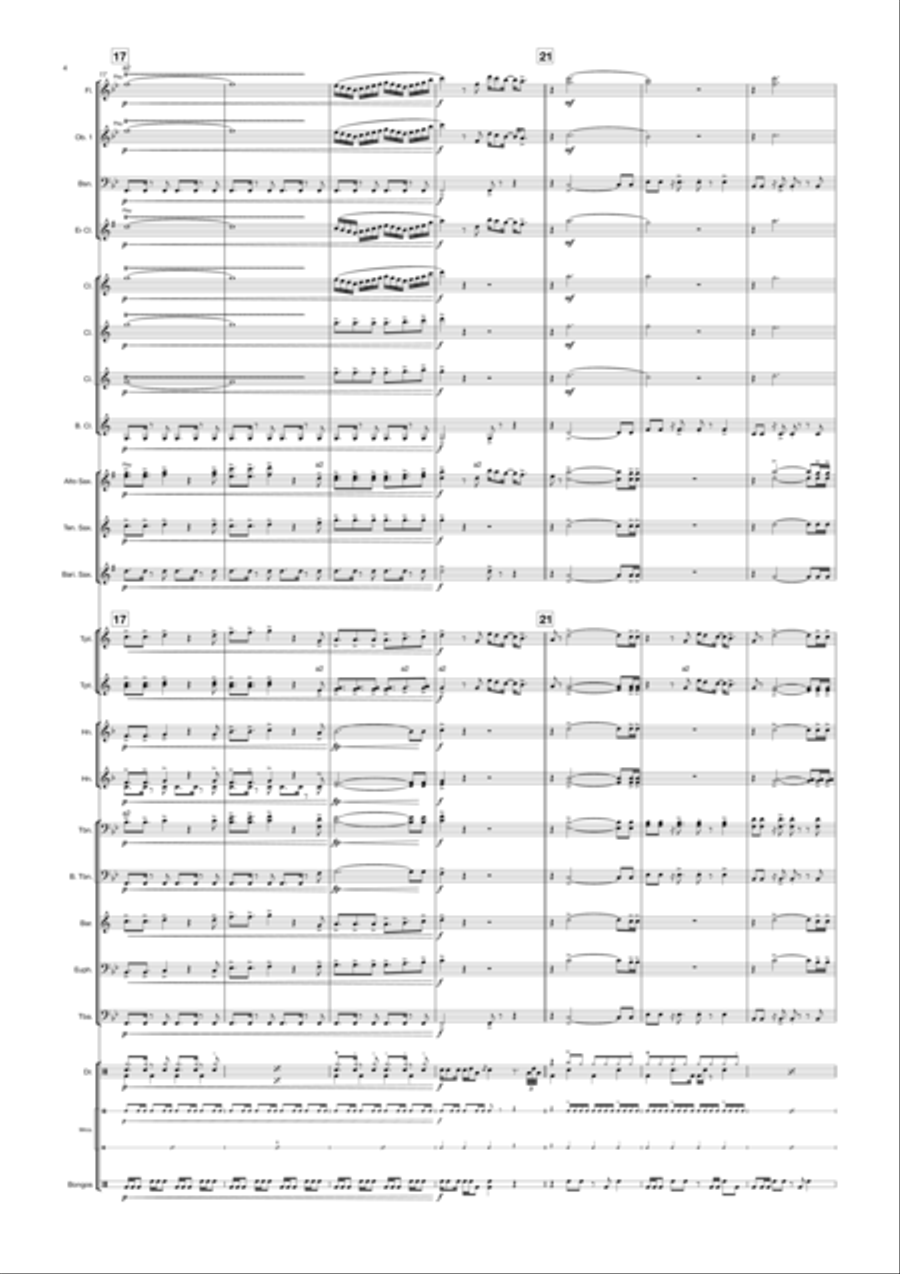 Never Gonna Not Dance Again Concert Band scores gallery preview page 4