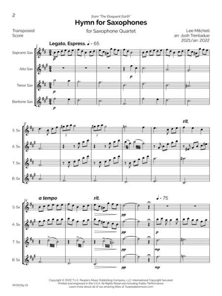 Hymn for Saxophones