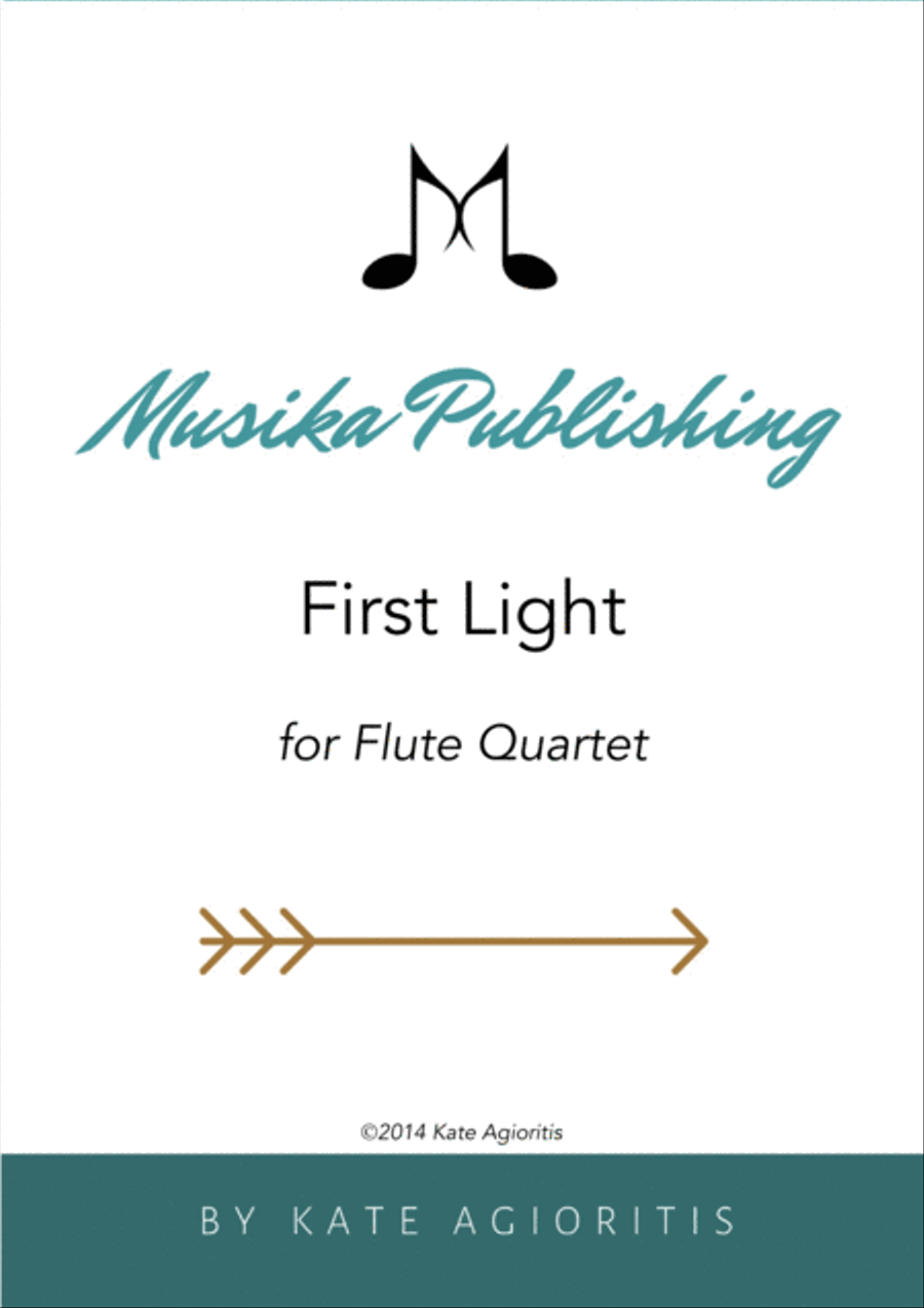 First Light - for Flute Quartet Flute Quartet scores gallery preview page 1
