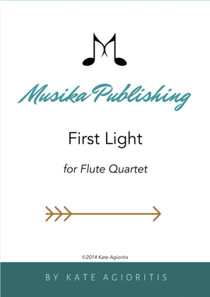 Book cover for First Light - for Flute Quartet
