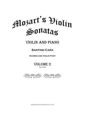 Mozart - 11 Violin Sonatas Book 2 for Violin and Piano - Scores and Part