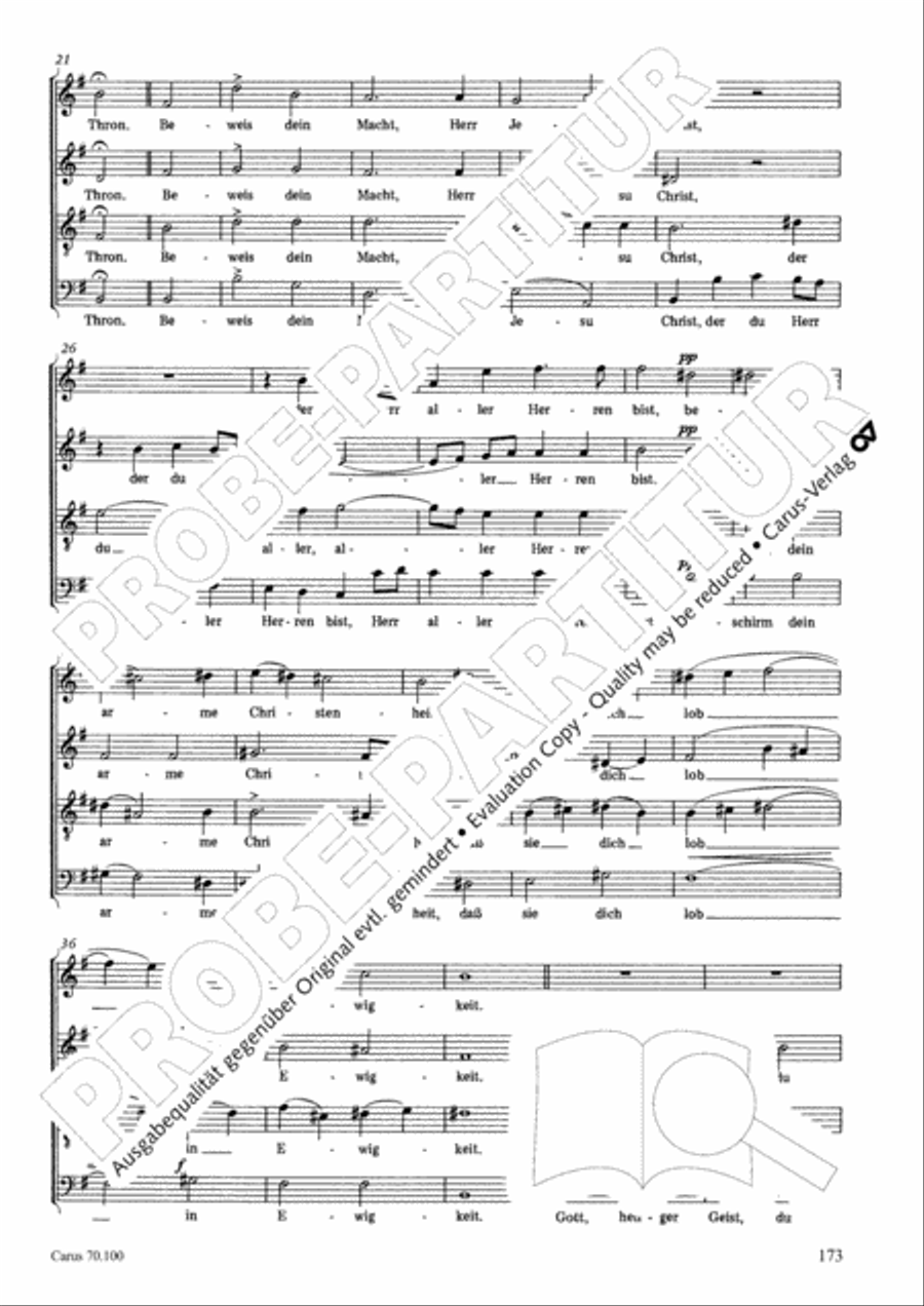 Geistliches Chorbuch der Romantik Choir scores gallery preview page 174