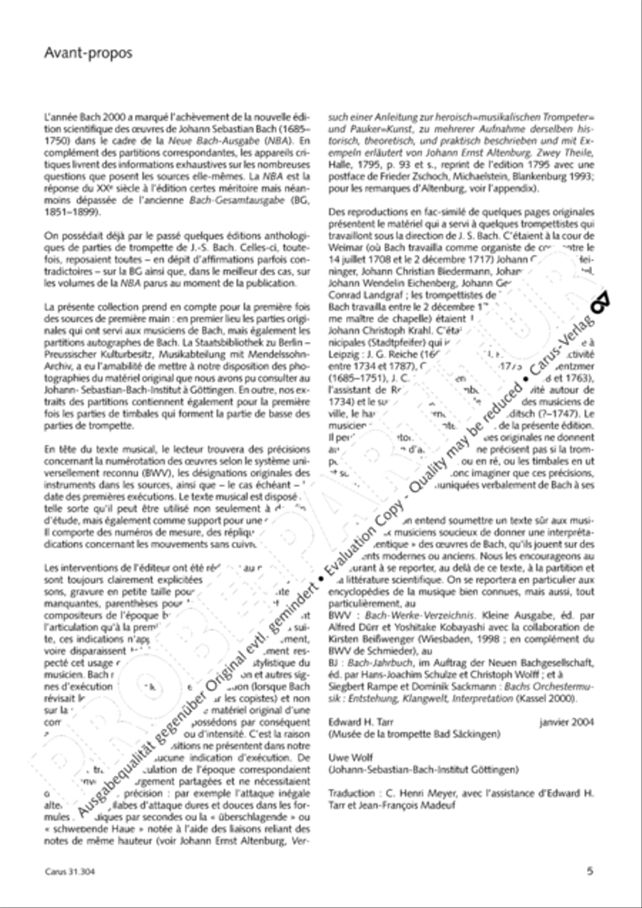 Bach for Brass 4: Works for orchestra Collection / Songbook scores gallery preview page 6