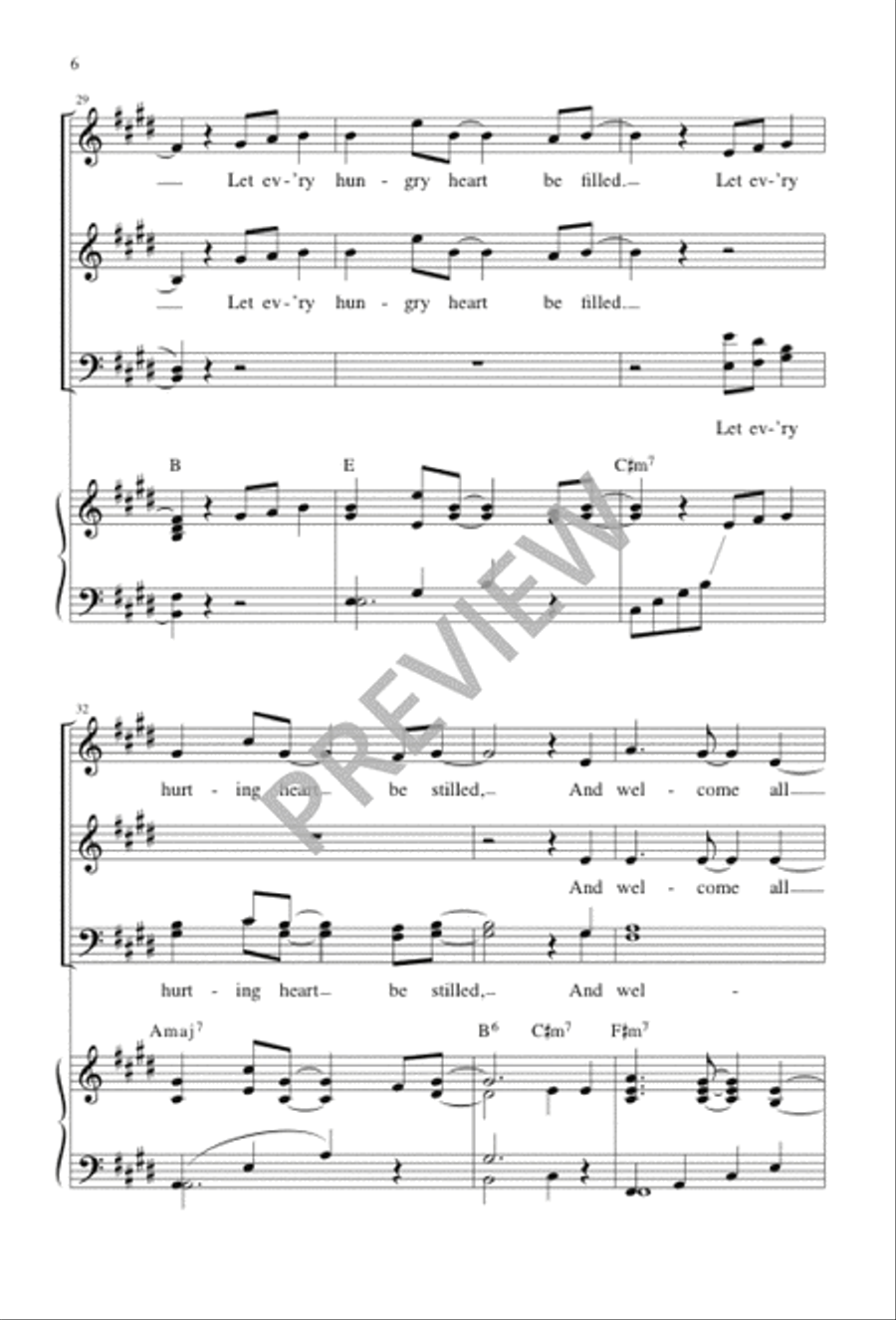 Let Every Human Heart Let Every Human Heart 4-Part scores gallery preview page 7