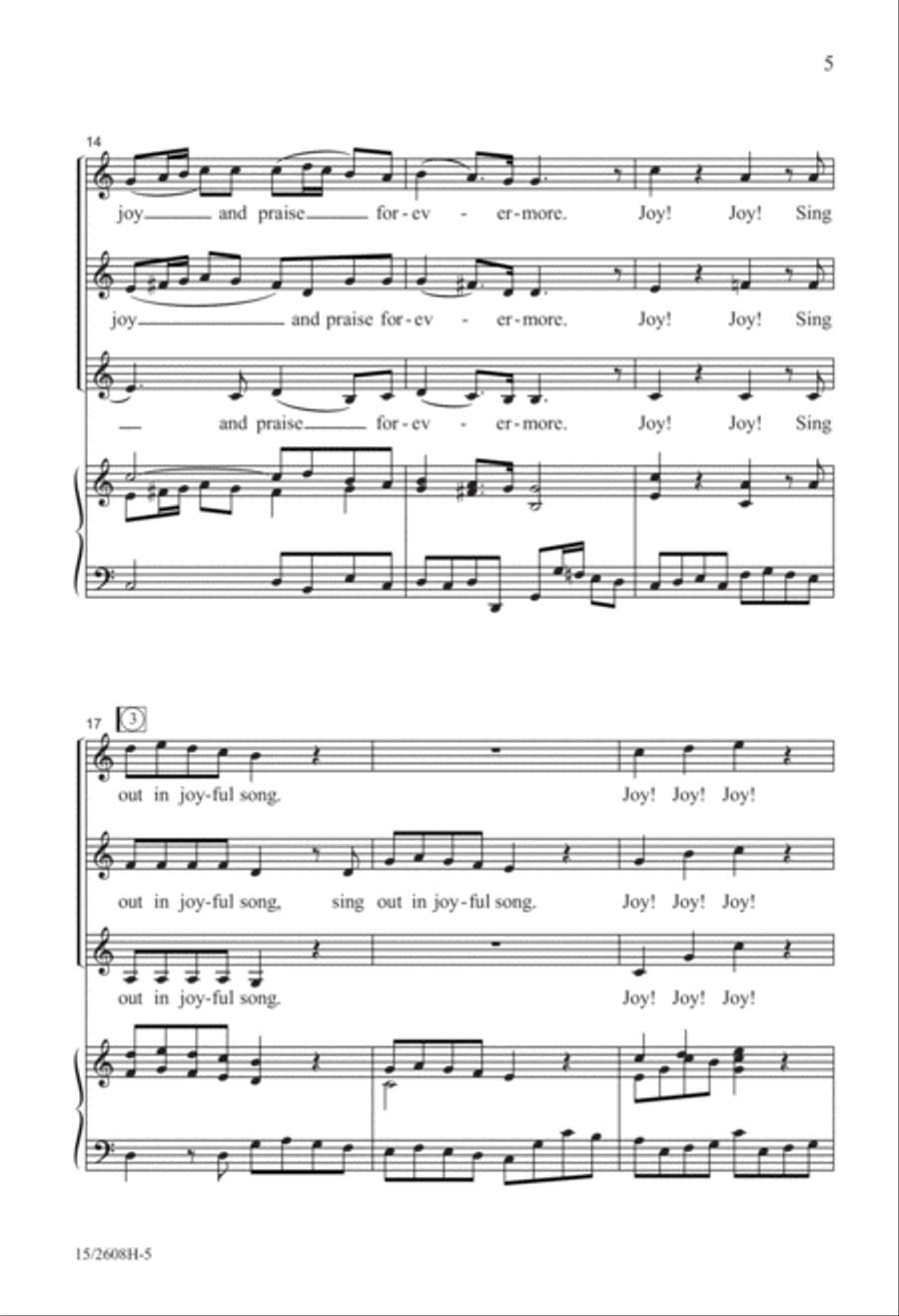Sing for Joy! SSA scores gallery preview page 5