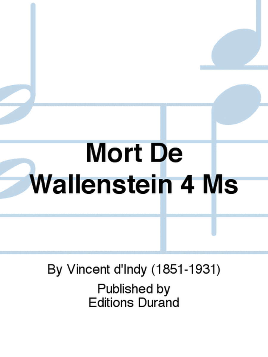 Mort De Wallenstein 4 Ms