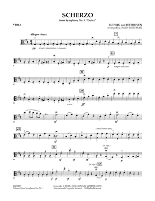 Scherzo from Symphony No. 3 (Eroica) - Viola