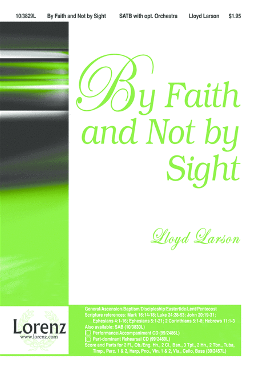 By Faith and Not by Sight 4-Part scores gallery preview page 1