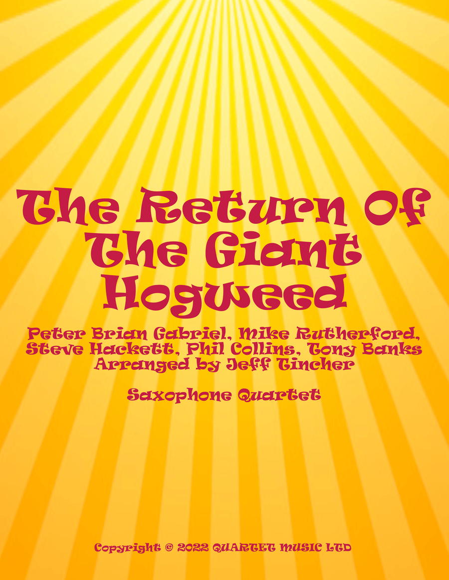 The Return Of The Giant Hogweed Saxophone Quartet scores gallery preview page 1