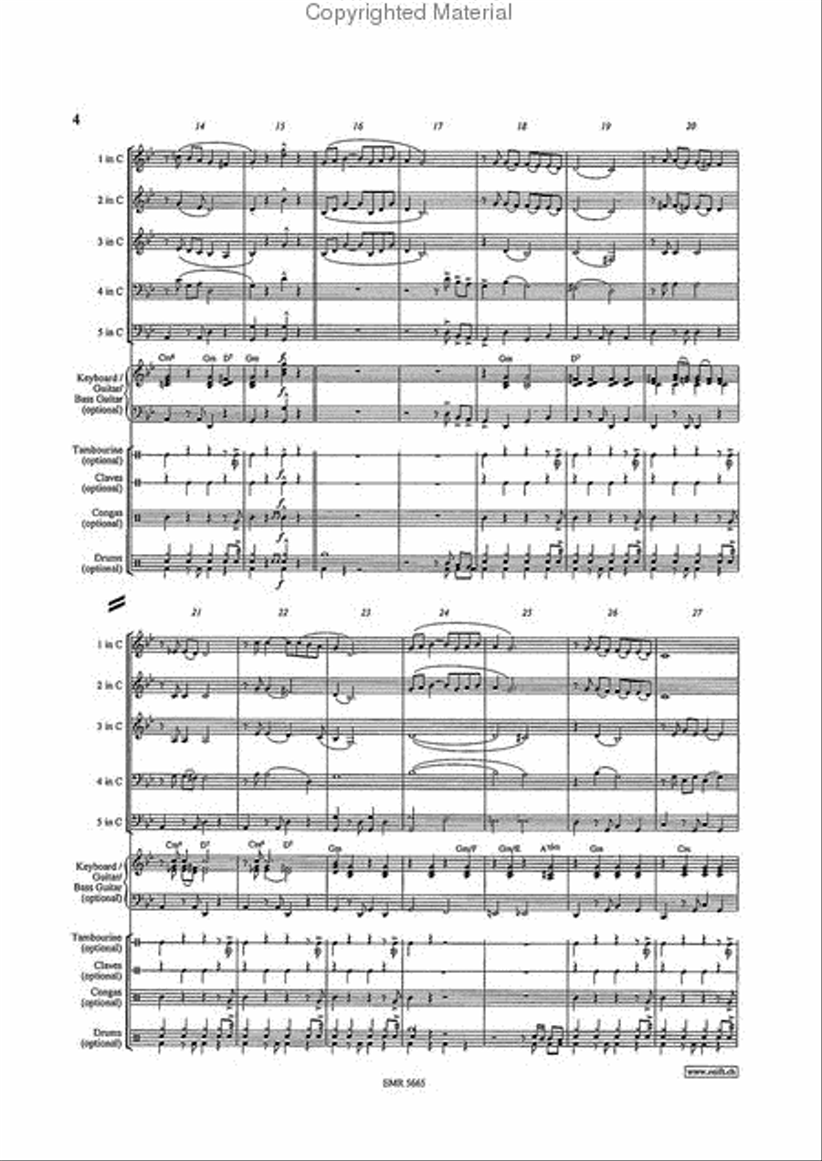 La Cumparsita La Cumparsita Brass Ensemble scores gallery preview page 4