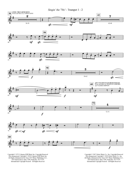 Singin' The 70's (arr. Paul Langford) - Bb Trumpet 1