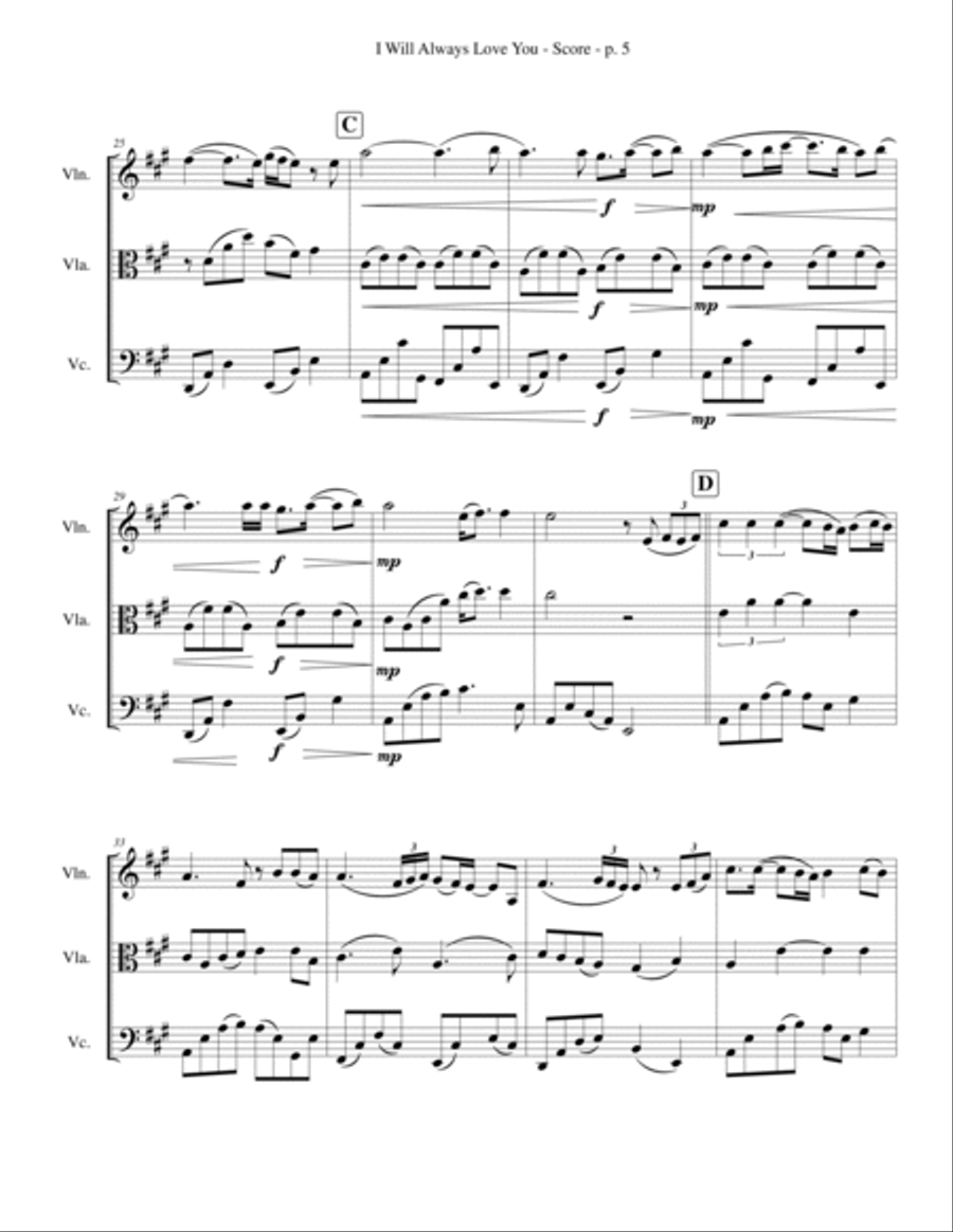 I Will Always Love You Bassoon scores gallery preview page 5