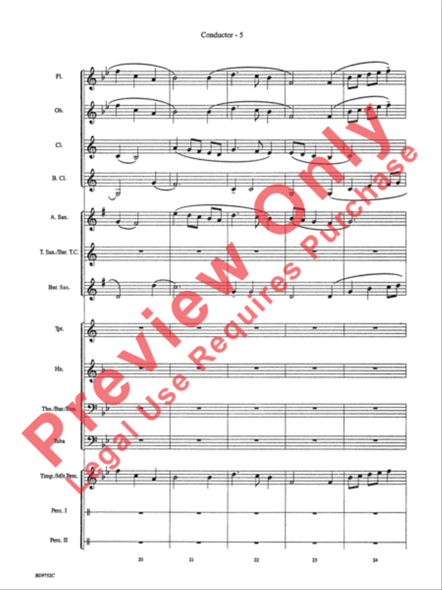 Dona Nobis Pacem Dona Nobis Pacem Concert Band scores gallery preview page 7