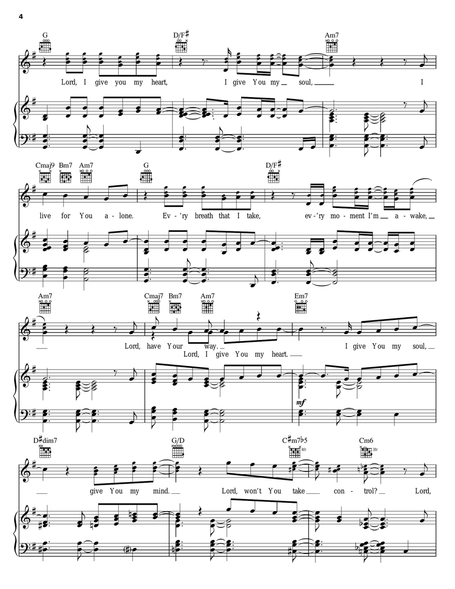 I Give You My Heart I Give You My Heart Acoustic Guitar scores gallery preview page 4