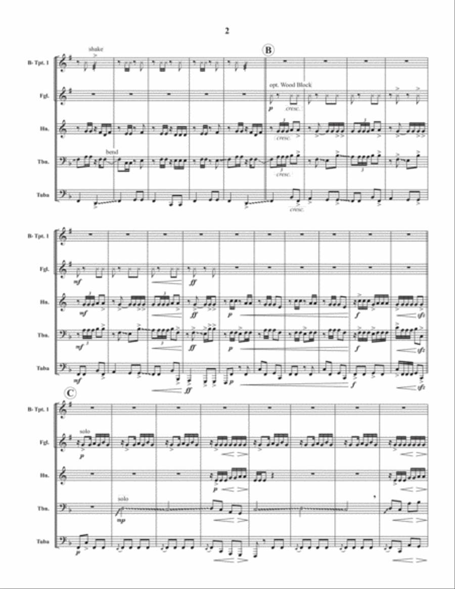 The Banjo Brass Quintet scores gallery preview page 3