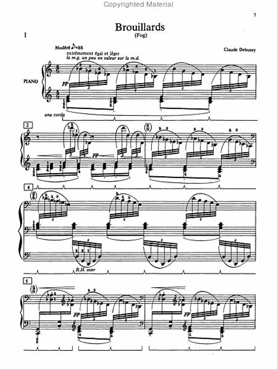 Debussy -- Preludes, Book 2 Piano Solo scores gallery preview page 3