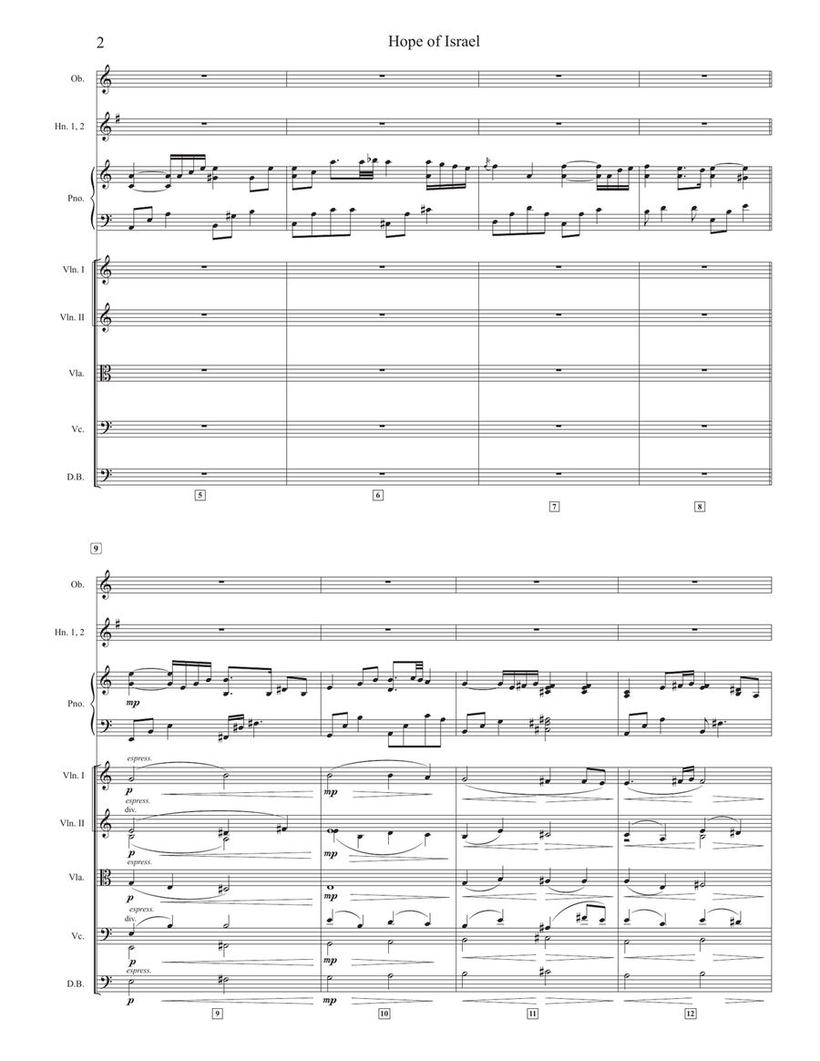 Hope Of Israel Chamber Orchestra scores gallery preview page 2