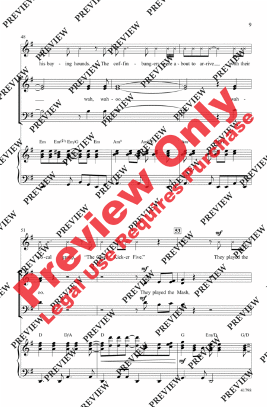 Monster Mash - SoundTrax CD (CD only) Choir scores gallery preview page 9