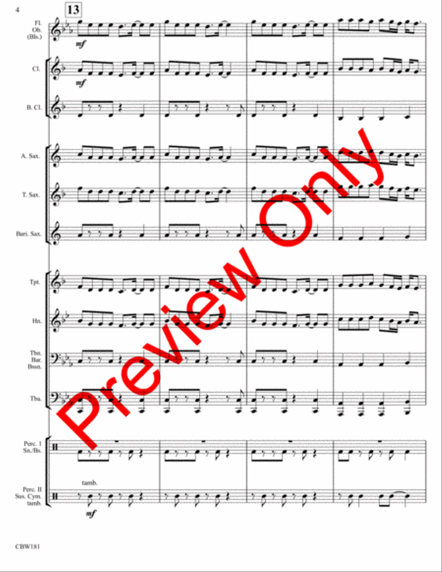 Jibba-Jabba Jibba-Jabba Concert Band scores gallery preview page 7