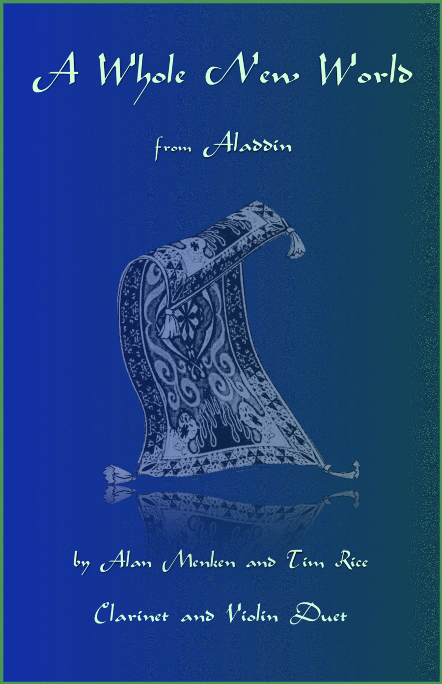A Whole New World (aladdin's Theme) Clarinet scores gallery preview page 1