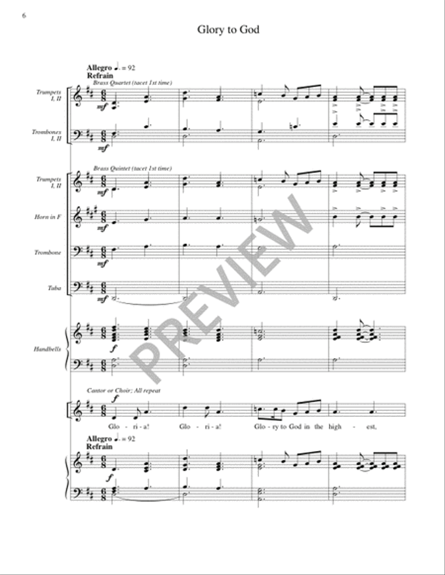 Missa Pacem (Full Score) Missa Pacem (Full Score) 4-Part scores gallery preview page 7