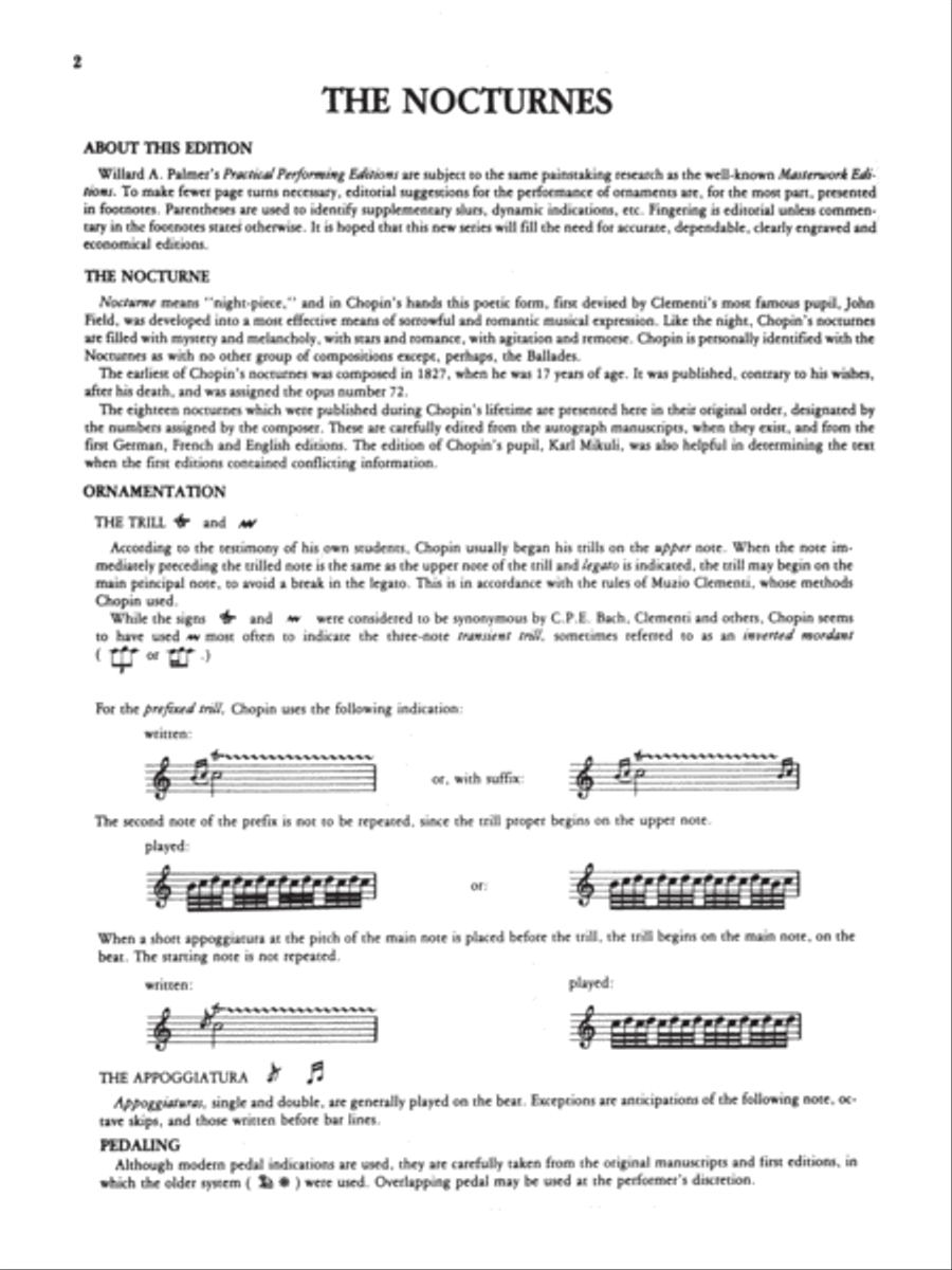 Chopin -- 19 Nocturnes Piano Solo scores gallery preview page 2