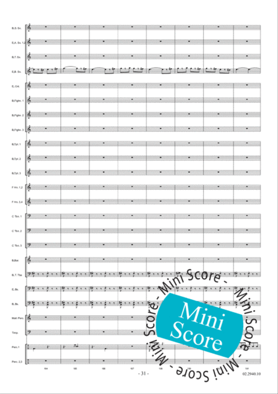 Aurora Fanfare Band scores gallery preview page 37