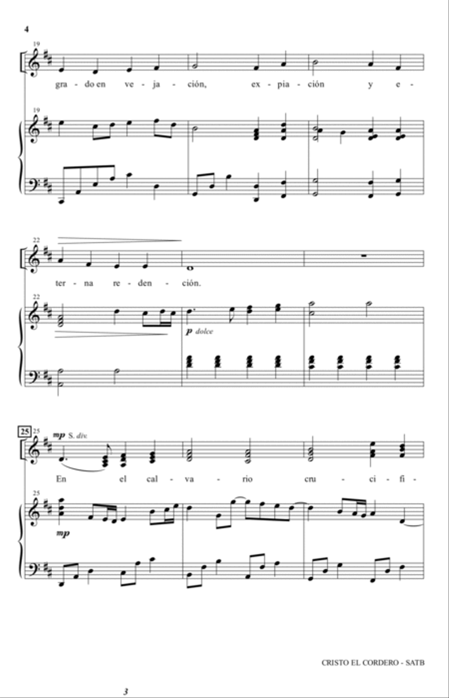 Cristo el Cordero Cristo el Cordero Piano, Vocal, Guitar scores gallery preview page 3